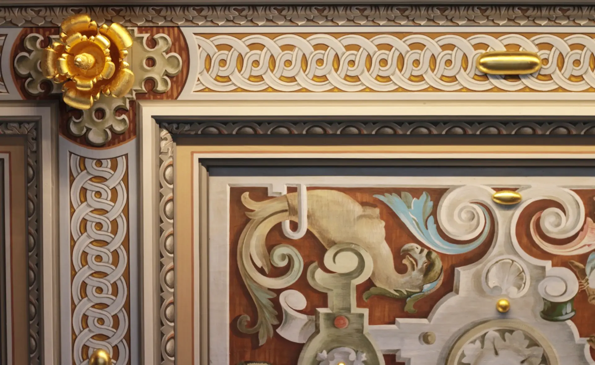 Langer Gang – Deckenmalerei Detail