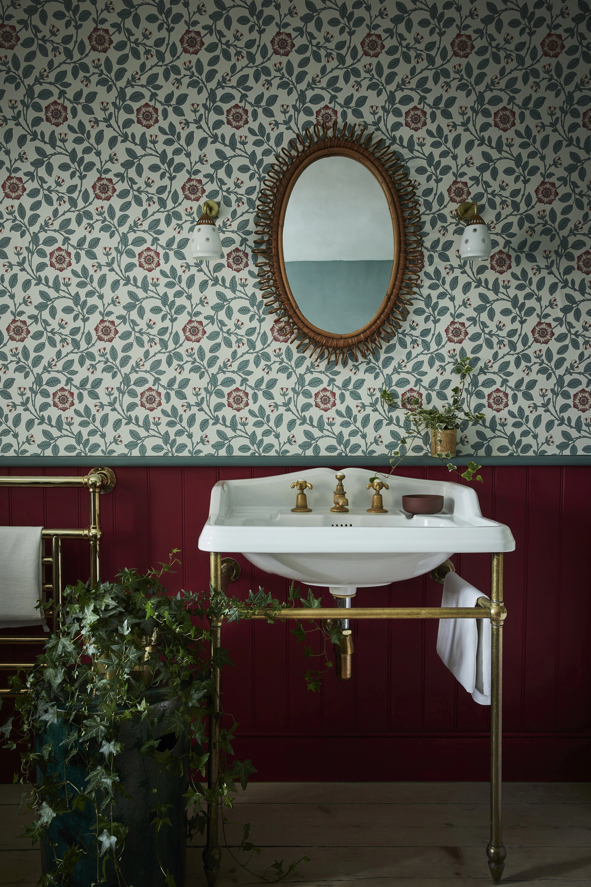 Farbmoodboard Little Greene Richmond Green