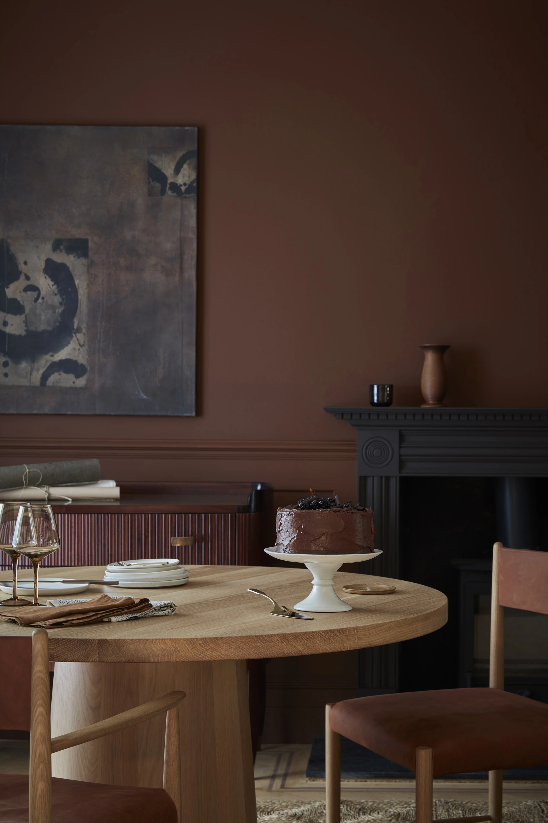 Farbmoodboard Little Greene Ganache 345